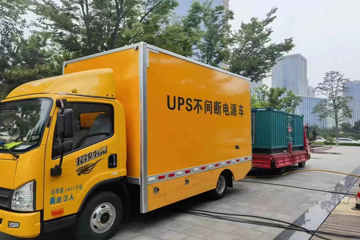林甸发电机租赁施工现场