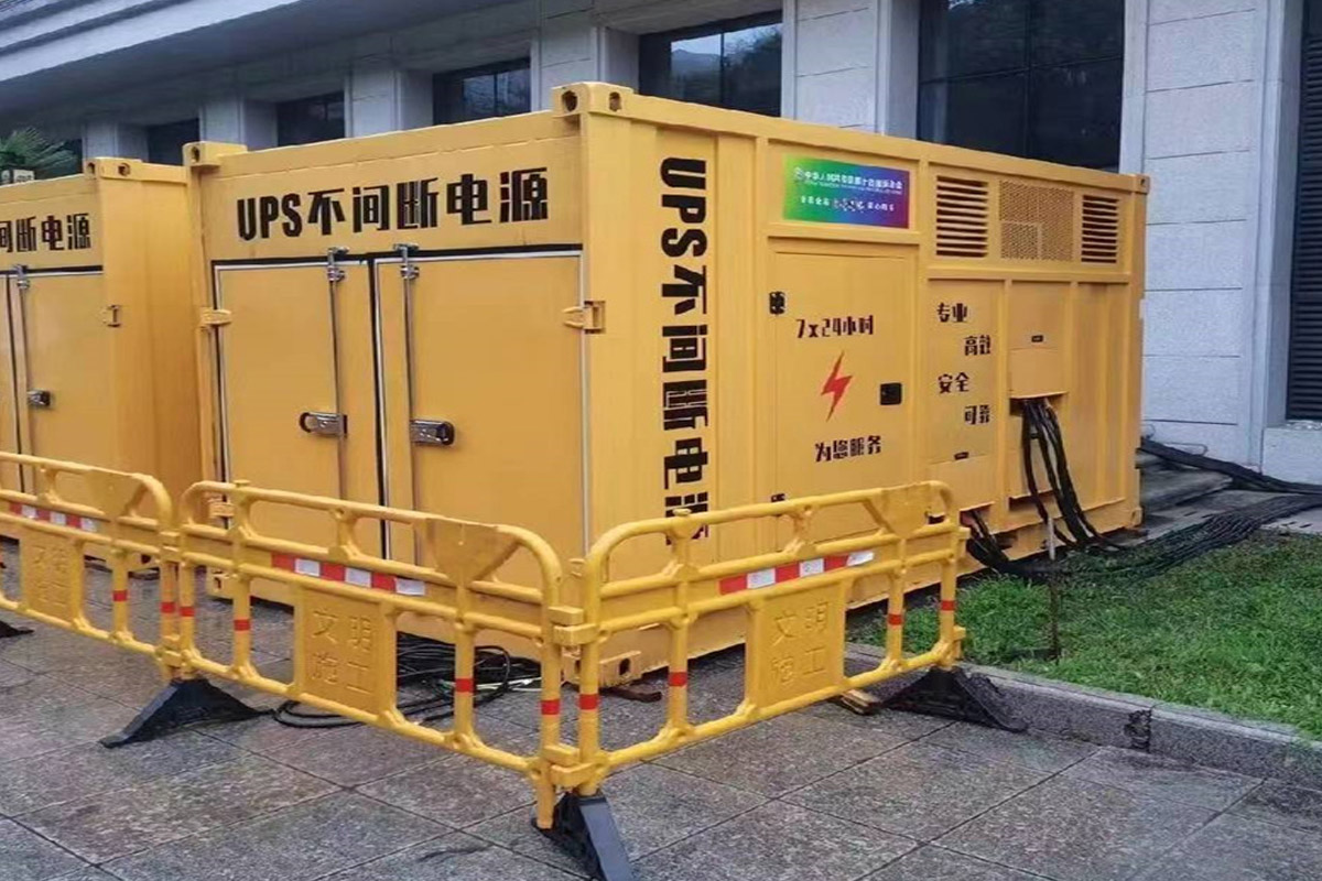 林甸发电机租赁施工现场
